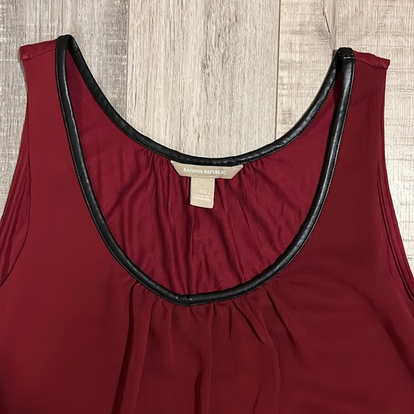 Banana Republic Sleeveless Leather Blouse - Picture 3 of 8